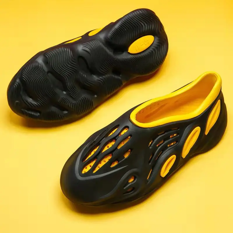 

Summer All-Match Lightweight Breathable Hole Sandals And Slippers Trend Men's Outdoor Beach Leisure Non-Slip One-Step Lazy Shoes