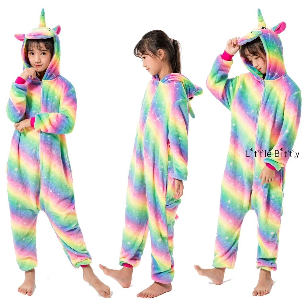 Фланелевый костюм с рисунками животных рождественские пижамы для детей от 4 до 12