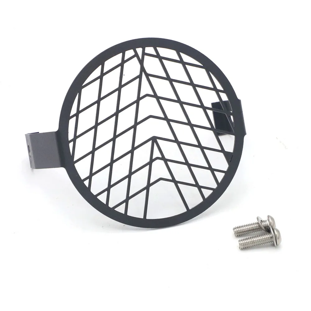 Передняя мотоциклетная фара Сетчатая Маска для гриля стальная Ретро Защитная