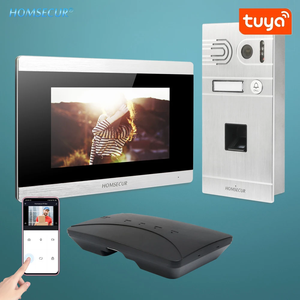 HOMSECUR 7 &quotWI FI видеодомофон Телефонный звонок Системы с технологией сканирования