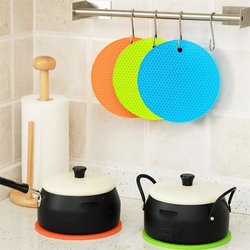 1 шт. силиконовый Настольный коврик термостойкая подставка для сковороды чашка