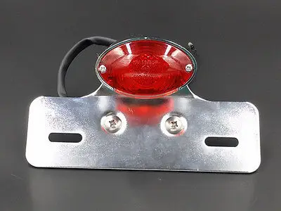 LED Brake Tail Light License Plate Bracket Holder for Cruiser Chopper ATV Cafe Racer |