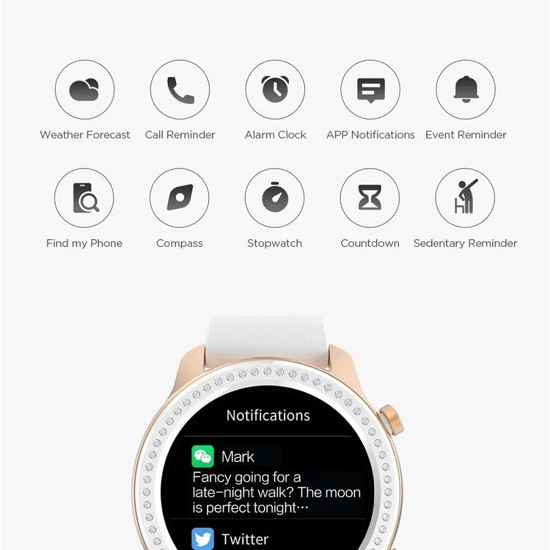 Умные часы Amazfit GTR 42 мм водонепроницаемые спортивные умные Huami 5ATM с 24 дневной