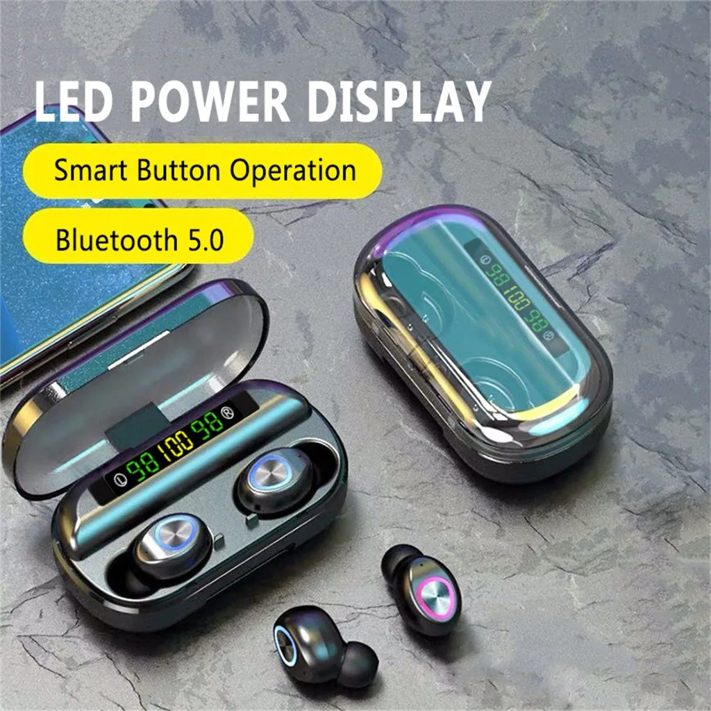 50 # TWS наушники Blutooth беспроводные с сенсорным управлением 8D звук стерео