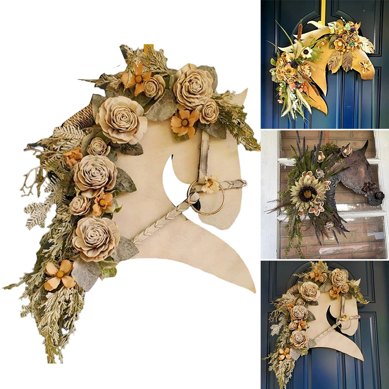 

Деревянная вешалка для двери в виде цветка в деревенском стиле