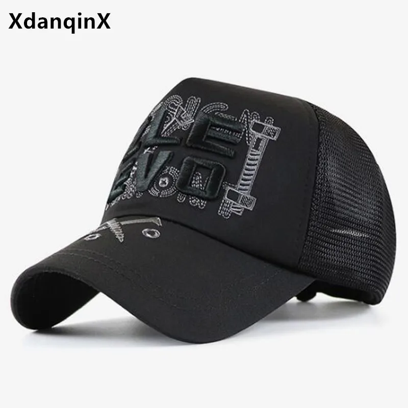 

XdanqinX летняя сетчатая шляпа дышащие бейсболки для мужчин и женщин индивидуальная Спортивная Кепка с вышивкой Снэпбэк Кепка парная Кепка с я...