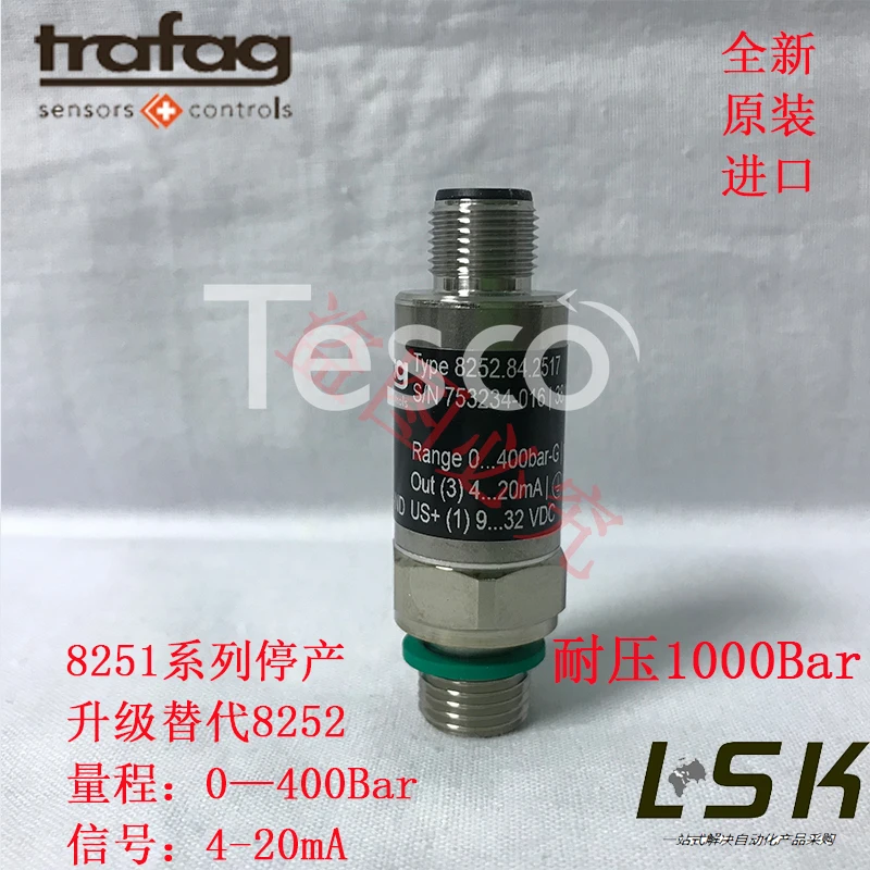 

Датчик давления TRAFAG 8252 series 8252.84.2517 0-400BAR-G 4-20 мА