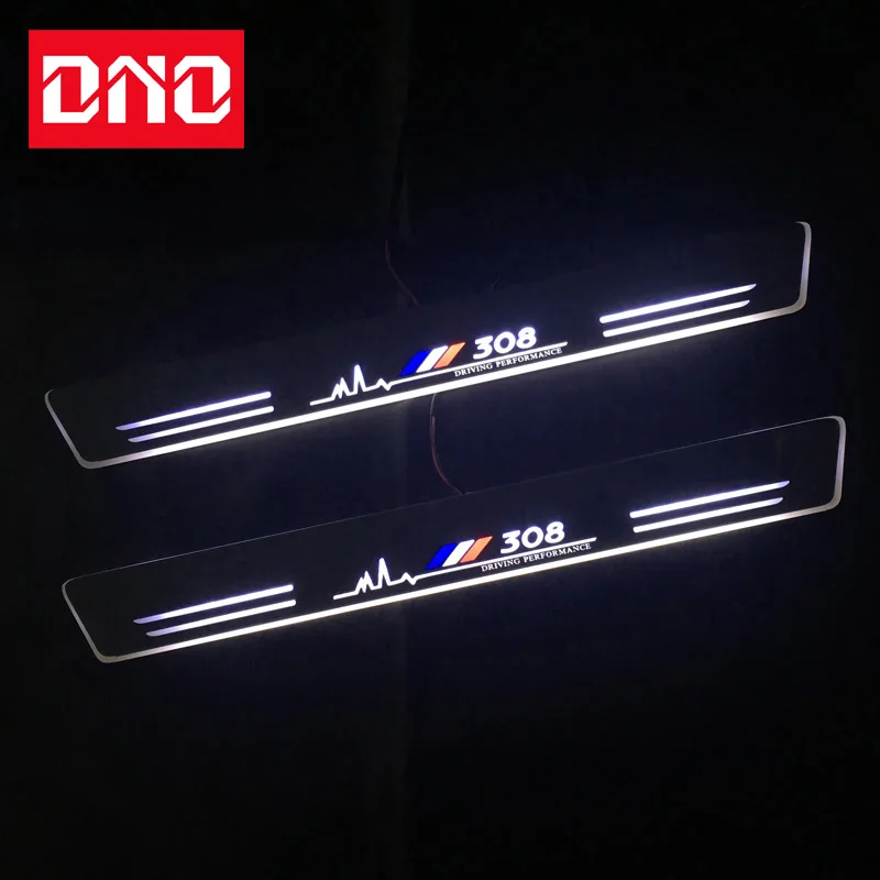 DNO светодиодная автомобильная лампа с педалью Накладка на порог дорожный