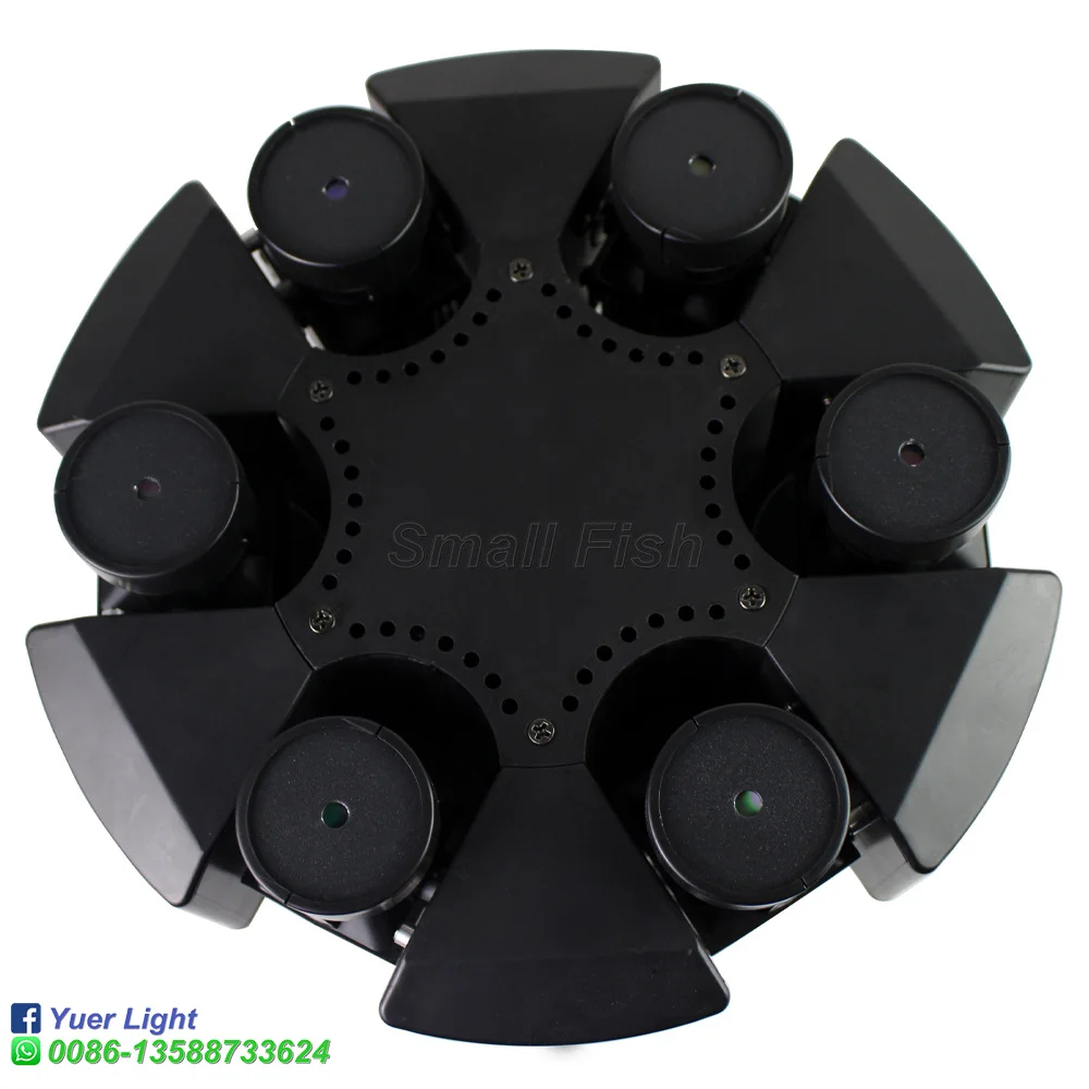 Новинка 2020 умсветильник лазерный проектор с 6 вращающимися головками RGB