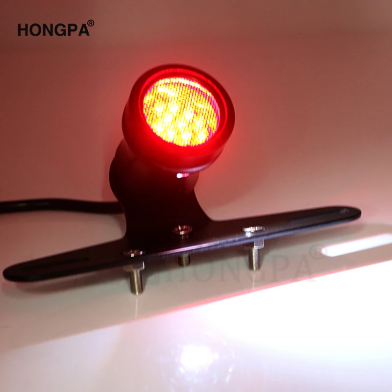 Черный мотоцикл на заказ Ретро светодиодный задний светильник для Harley Кафе Racer