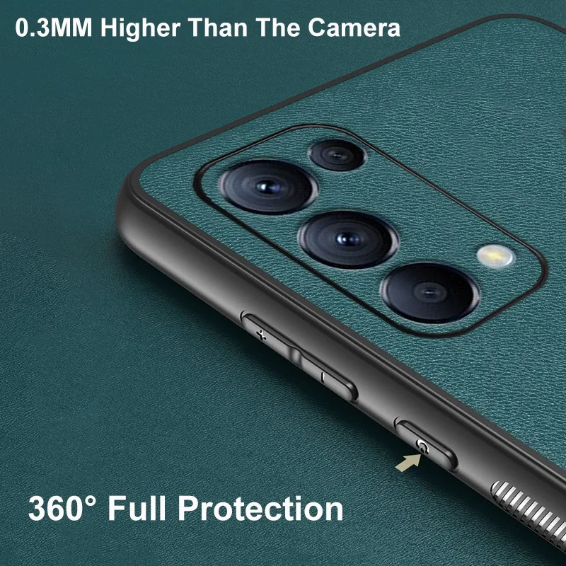 luxury pu leather phone case for oppo reno 7 5 6 pro plus find x3 lite k9 matte cover case for realme 8 pro gt neo 2 master q3s free global shipping