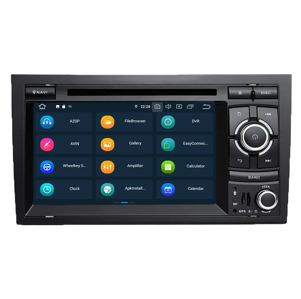 Android 9 0 In Dash Card стерео для Audi A4 S4 RS4 2002-2007 8 Core 4G + 32G GPS навигация 7 ''IPS экран