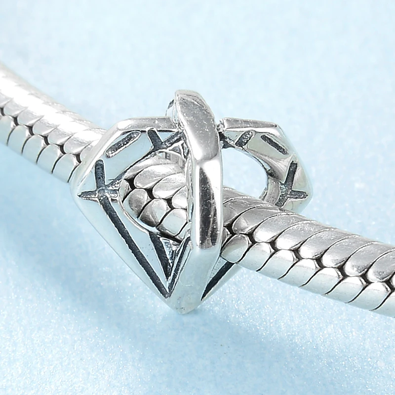 

Fashion Myth Charming Geometry Shape 925 Sterling Silver Beads Fit Original europeu Charm Bracelet Jewelry making