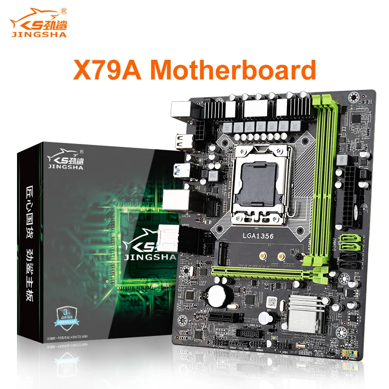 Материнская плата JINGSHA X79A 32G LGA 1356 поддержка USB 2 0 3 DDR3 память ECC REG | Компьютеры и офис