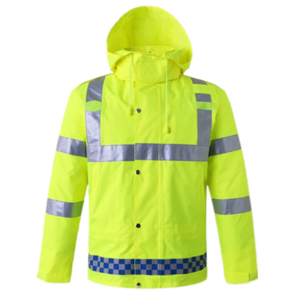 Защитный дождевик светоотражающий с высокой видимостью полицейский для езды на