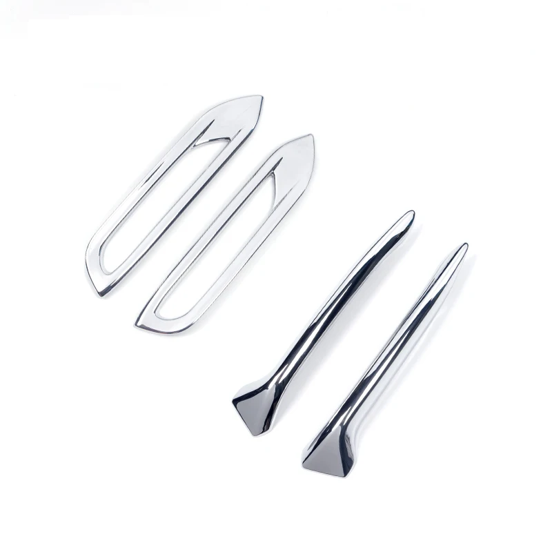 

2Pcs Car Fog Lamp Cover ABS Chrome Front Rear Light Frame Trim Sticker Bumper For Nissan Qashqai J11 2019-2021 Auto Accessories