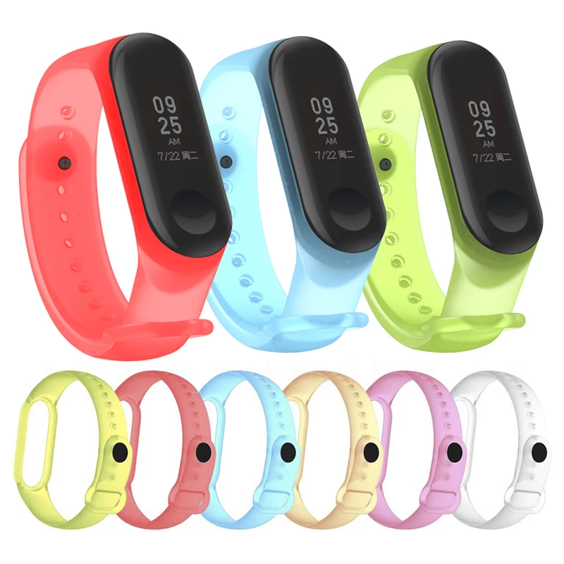 

Silicone Strap for Xiaomi Mi Band 4 Fashion Colorful Strap for Miband 5 Strap for Mi Band 3 Belt Replacement for Mi Band 3 4 5