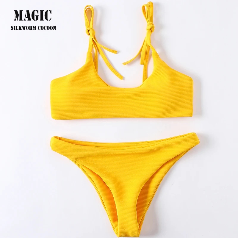 Женский сексуальный купальник на шнуровке купальный костюм новинка 2018 комплект