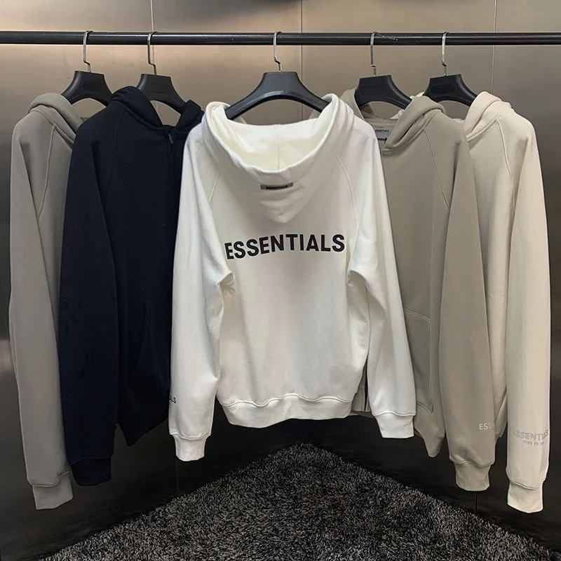 

Classic men's Hoodie Sweatshirt 1:1 Jerry Lorenzo high street brand rubber logo hip hop oversize Unisex zipper cotton jacket