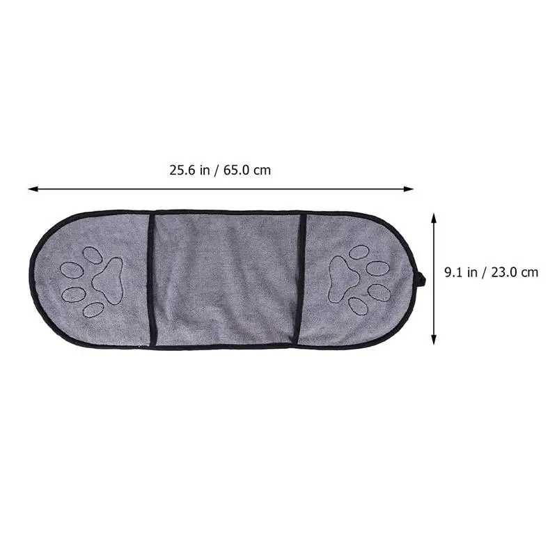 

1pc Super Absorbent Double Density Dog Drying Towel Cat Dog Towel Dog Bathing Towel