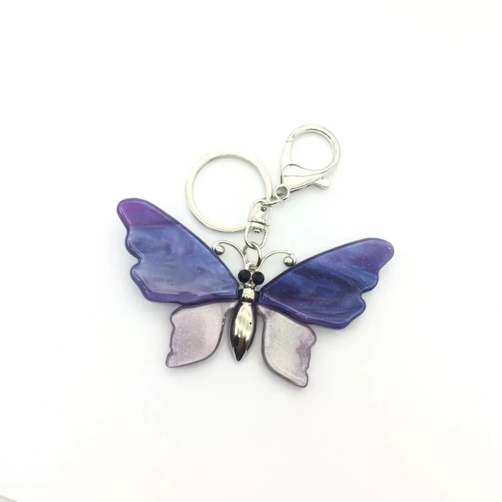 Новейшая модная трендовая пурпурная акриловая Бабочка для женщин большой