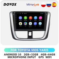 dovox for toyota vios yaris 2017 android 10 car radio multimedia video player gps 2din autoradio stereo 2 din wifi navigation