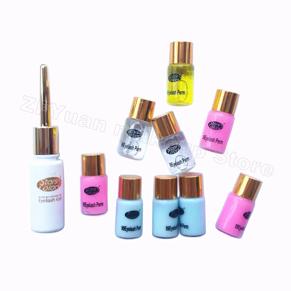 Набор для завивки ресниц сыворотка с стержнями клей инструменты