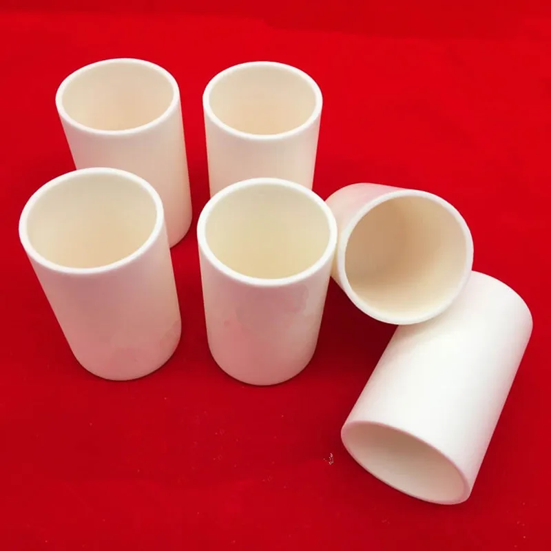 99.5% Cylindrical corundum crucible/Alumina ceramic crucible/120ml/50x80mm/60x60mm/90x35mm sintered ceramic crucible