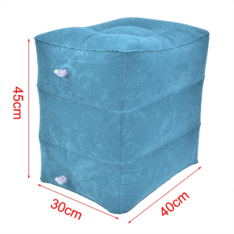 

Useful Inflatable Portable Travel Footrest Pillow Plane Train Kids Bed Foot Rest Pad