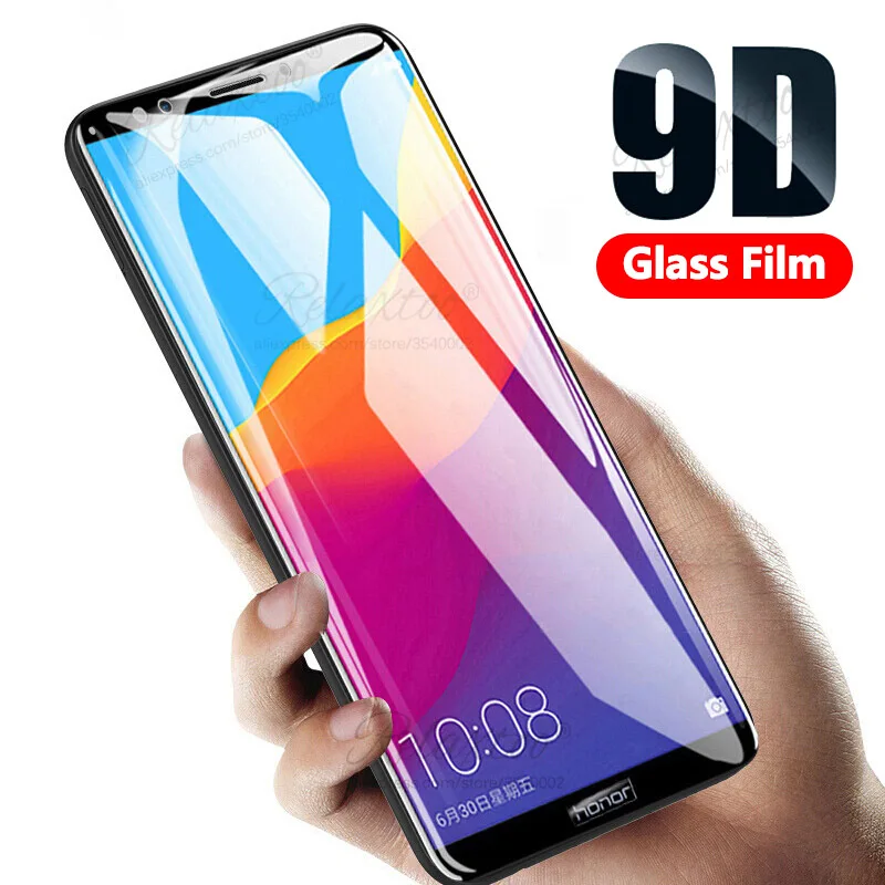 9D закаленное стекло для huawei honor 7a 7C pro Полное покрытие защита экрана honor 7x Передняя пленка на honer 7Apro 7C pro A7 C7 Стекло 9H