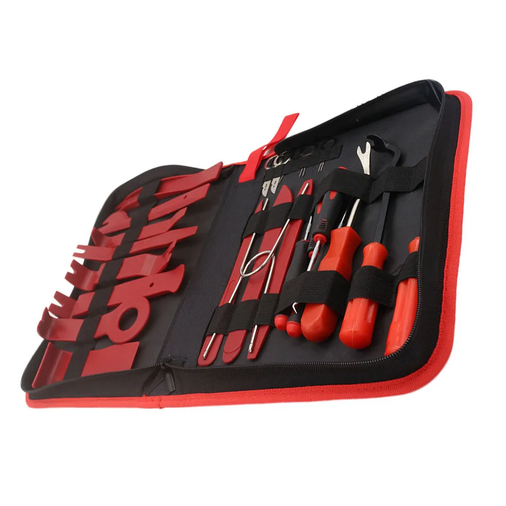 

25Pcs Car Trim Removal Tools Kit Door Panel Pry Dash Interior Clip Audio Install Disassembly Set