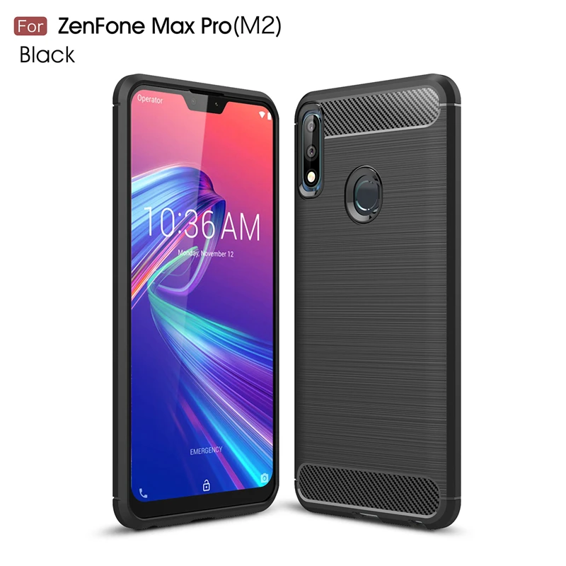 asus zenfone max pro m2 case zb631kl firm rubber bumper carbon fiber case for cover asus zenfone max pro m2 zb631kl luxury case free global shipping