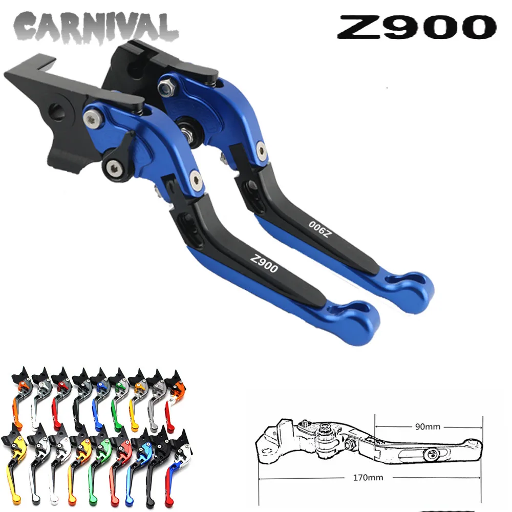 

For Kawasaki Z900 Z 900 2017 2018 2019 2020 CNC Adjustable Extendable Motorcycle Brake Clutch Levers
