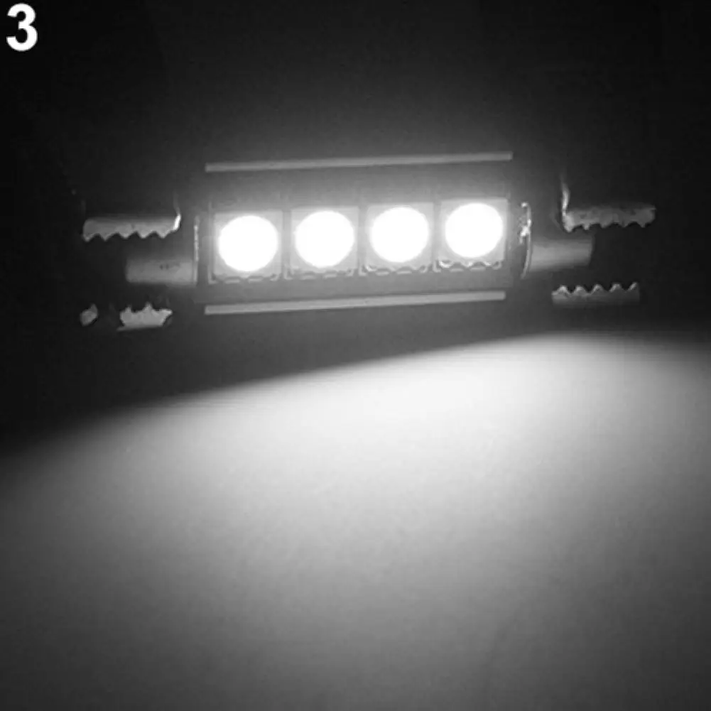 

1Pair 41mm 42mm 5050 4SMD LED Festoon Lights Error Free Car Interior Dome Lights