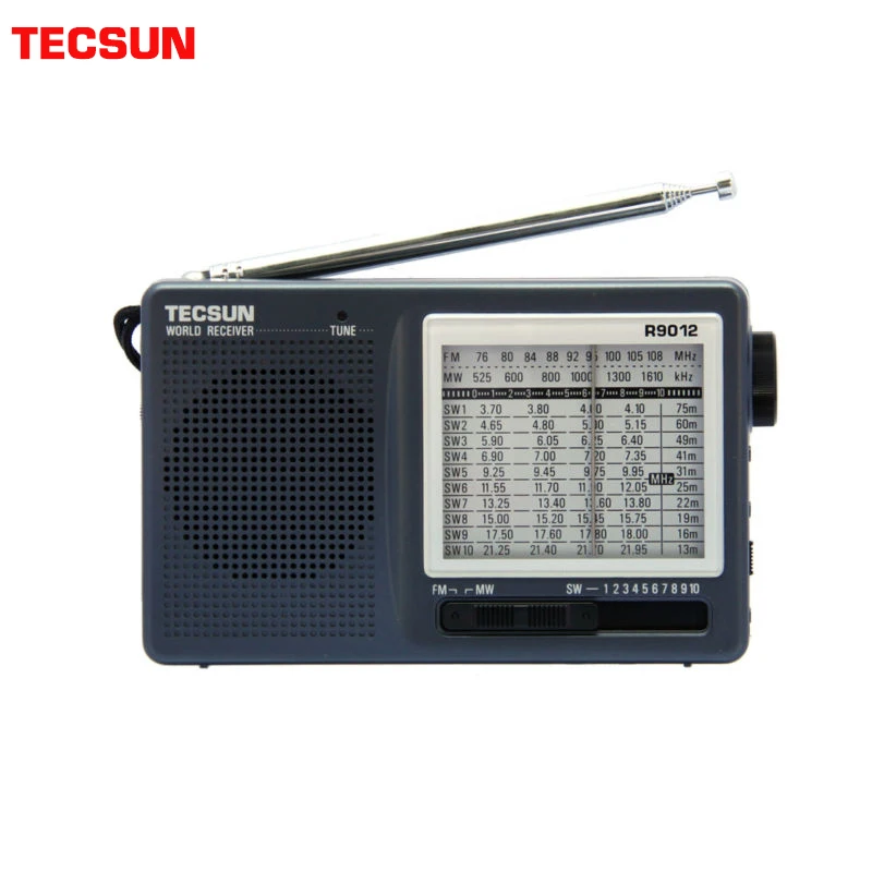 TECSUN-R-9012 receptor de Radio FM/AM/SW, 12 bandas, portátil, estilo de bolsillo, alta sensibilidad, envío gratis