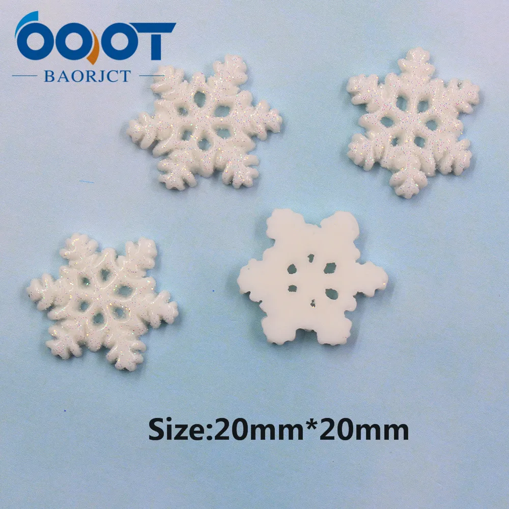 OOOT BAORJCT 20312-18 10 шт 21 мм * различные блестящая Снежинка украшения рождественские DIY