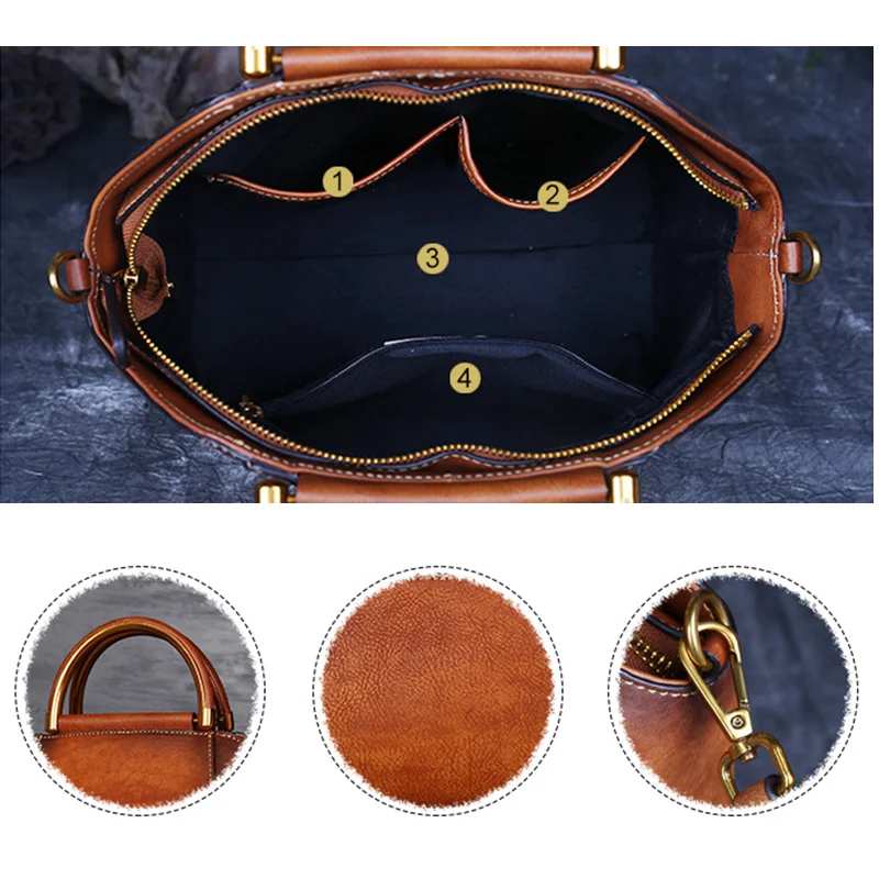 Винтажные женские сумки из натуральной кожи с цветком Тотем сумка через плечо