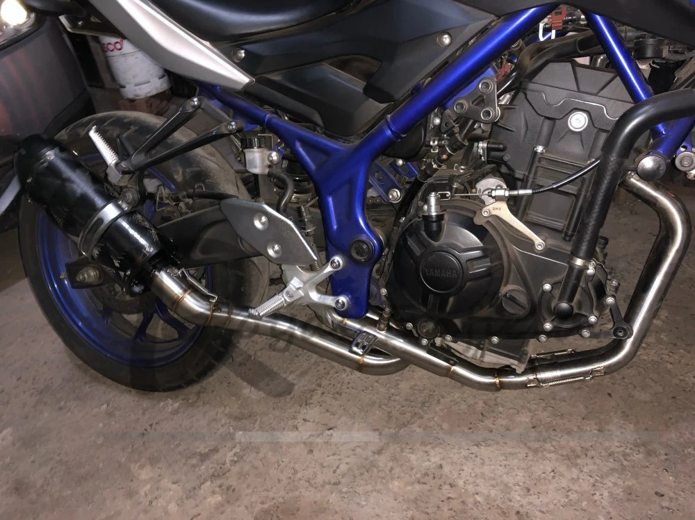 Мотоцикл Полная система выхлопа для Yamaha YZF R3 R25 R30 MT03 2014-2018 MT 03 R 3 мотоцикл глушитель
