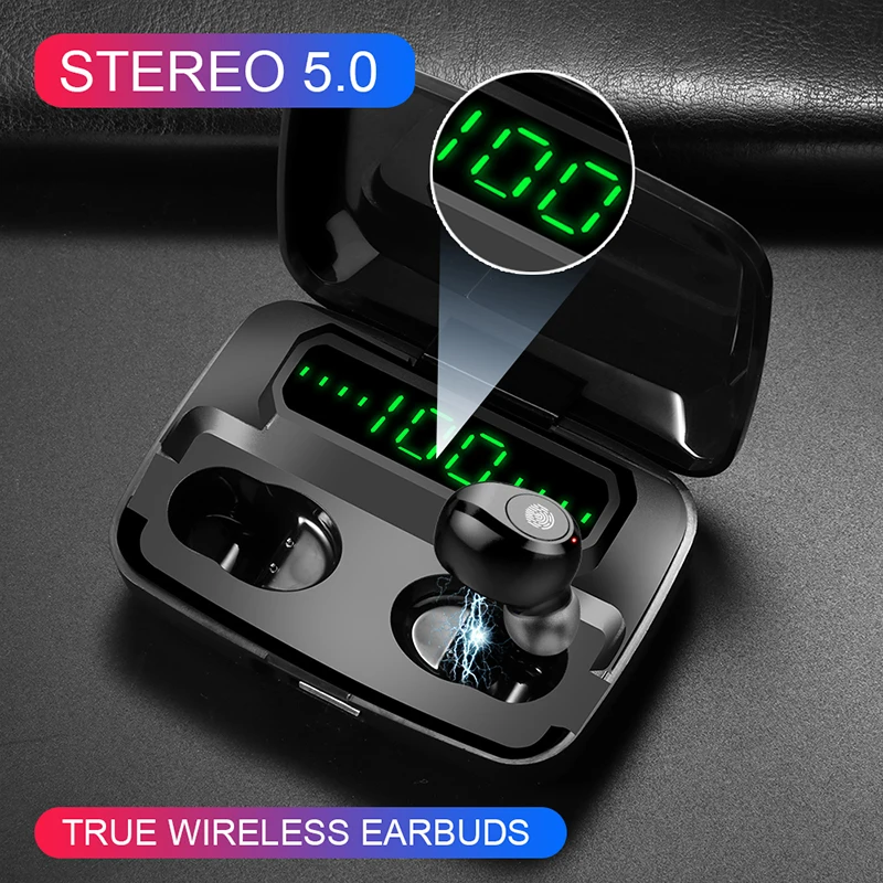 TWS наушники F9 с поддержкой Bluetooth 5 0 и внешним аккумулятором|Наушники гарнитуры| |