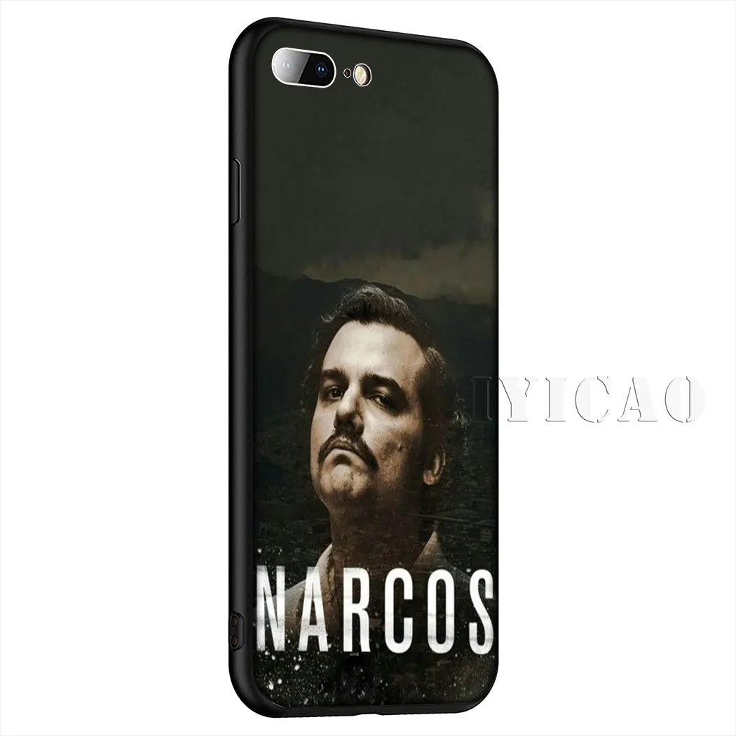 8 Мягкий чехол для телефона IYICAO Narcos tv Pablo escobar для iPhone XR X XS Max 6 6S 7 8 Plus 5 5S SE - Цвет: 8