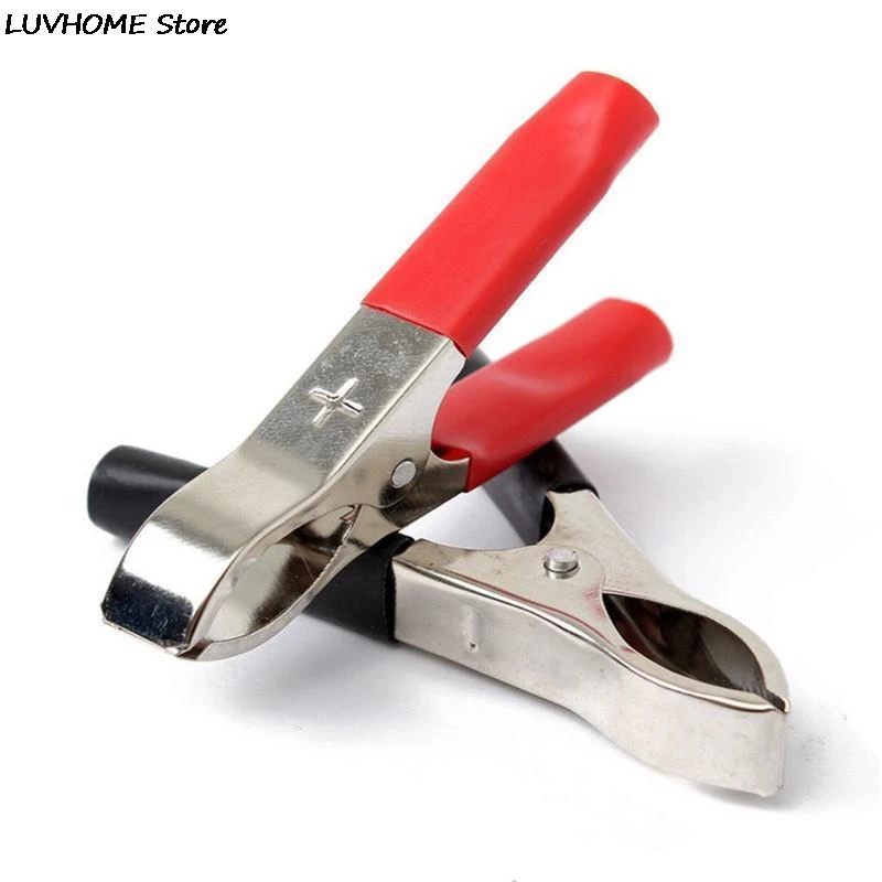 Зажимы типа крокодил для тестирования аккумуляторов 30 А 75 мм 2 шт. горячая