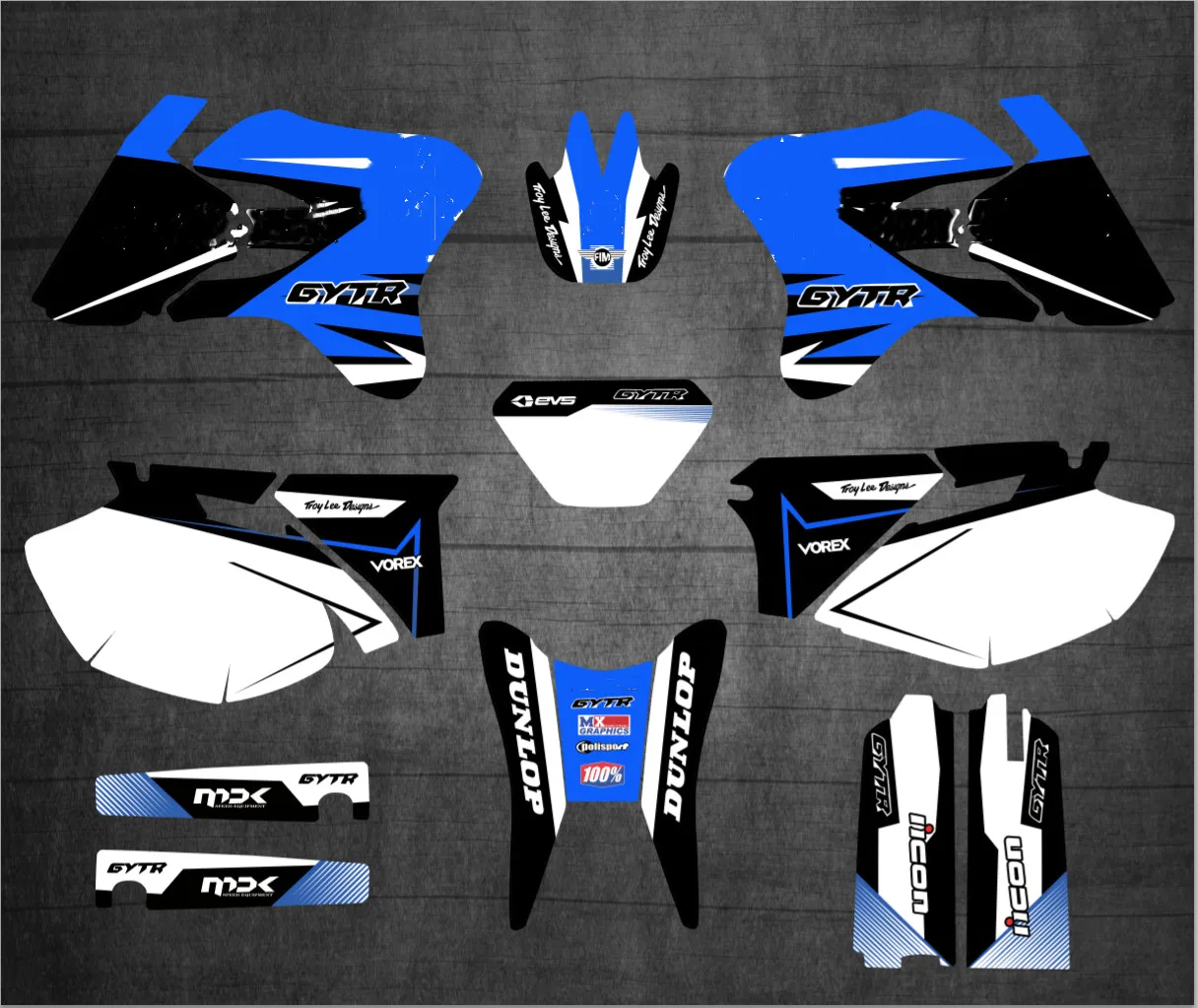 Наклейки для Yamaha WR450F/250F 05-06 наклейки бесплатные пользовательские номера