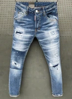 2021 ss retro dsquared2 new menwomen jeans pocket slim jeans fashion hiphop jeans dsq069