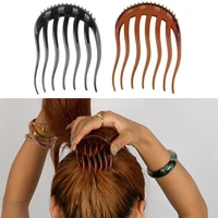 women hairpins inserts hair clip ponytail hair comb bun maker comb grips hair comb styling tools ornaments headwear accessories
