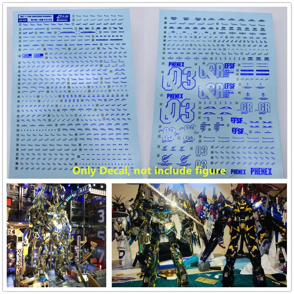 D.L высокое качество бронзового цвета синяя переводная картинка водорастворимые