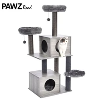 fast delivery cat tree condo modern multi level tower with sisal scratching post for kitten cat jump climbing tree furniture toy