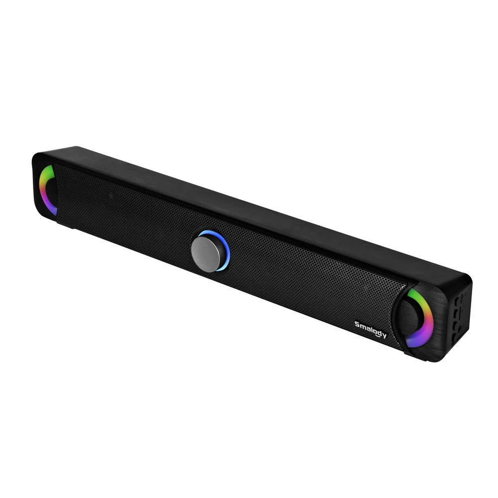 Smalody Bluetooth динамик Саундбар светодиодный динамик s домашний кинотеатр 10 Вт стерео сабвуфер TF воспроизведение музыки Bluetooth динамик с сабвуфером