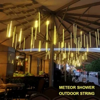 christmas led meteor shower garland decoration lights for holiday strip light outdoor ramadan fairy lights for home eave tree