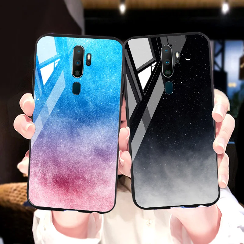 Чехол из закаленного стекла для OPPo A9 2020 чехол s Realme C11 X2 5 Pro X lite XT C2 C3 F11 Reno 3 2Z Ace Z A1k K1