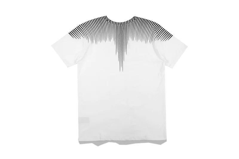 

Fashion brand MB wing T-shirt for men and women lovers new color black and white Yin Yang water drop feather short sleeve